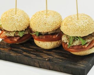 Гамбургер с картофельной котлетой