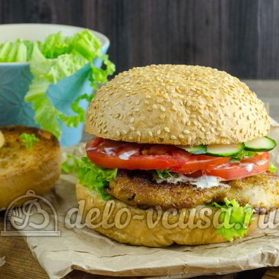 Гамбургер с курицей