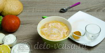 гамбургер с курицей