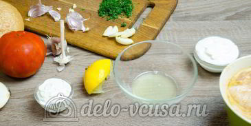 гамбургер с курицей