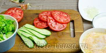 гамбургер с курицей