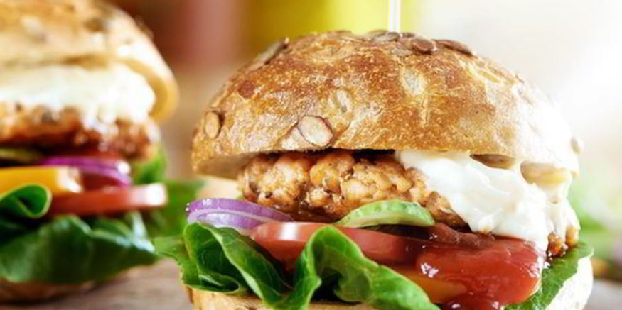 Рецепт гамбургера с лососем