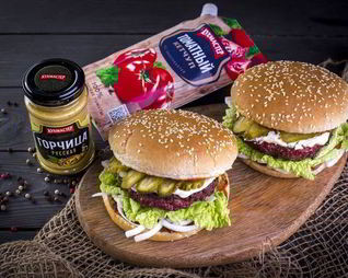 Гамбургер с пикантной заправкой