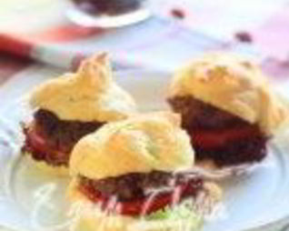 Гамбургер в профитролях