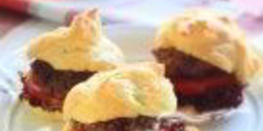 Рецепт гамбургера в профитролях