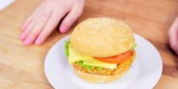 крабсбургер с крабовой котлетой