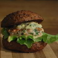 Рецепт Рыбного гамбургера с манго-майонезом