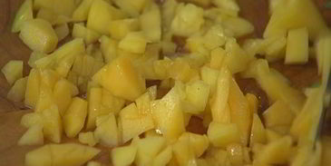 рыбный гамбургер с манго-майонезом