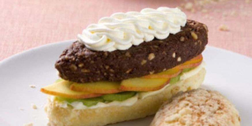 Рецепт шоколадна-орехового бургер