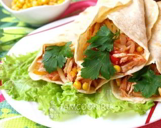 Буррито с курицей