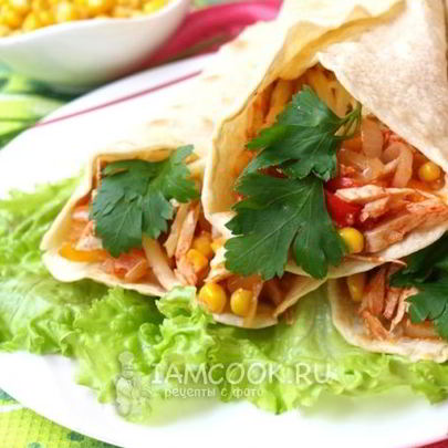 Буррито с курицей