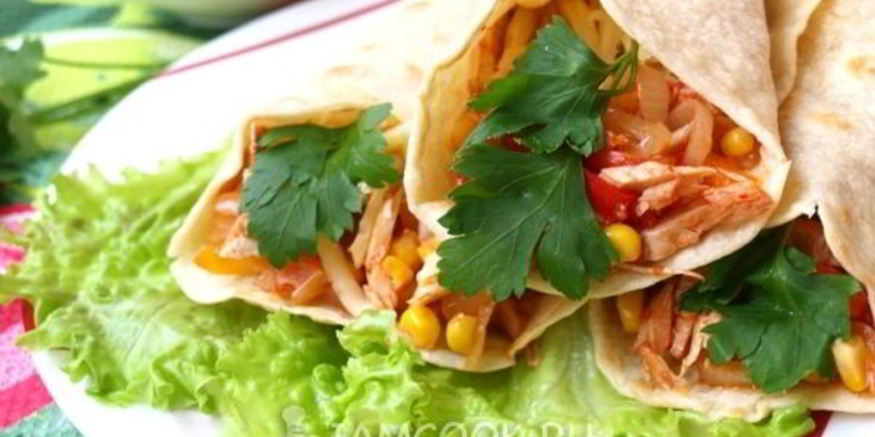 Рецепт буррито с курицей
