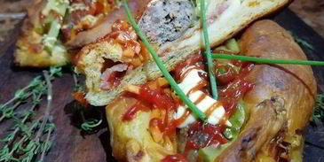 баварские бутерброды-булочки с колбасой