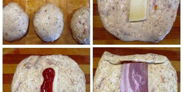 баварские бутерброды-булочки с колбасой