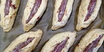 баварские бутерброды-булочки с колбасой