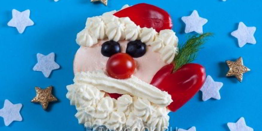 Рецепт бутерброда дед мороз