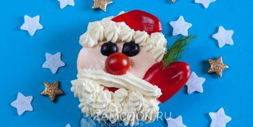 бутерброд дед мороз