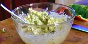 бутерброд с раками и маскарпоне