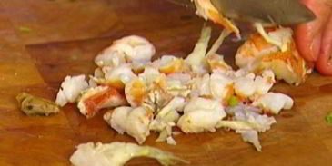 бутерброд с раками и маскарпоне