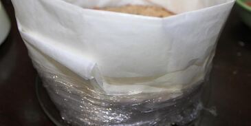 бутербродный торт-мусс со слабосоленым лососем и фетой