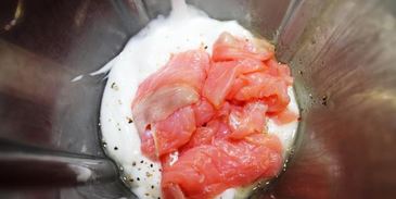 бутербродный торт-мусс со слабосоленым лососем и фетой