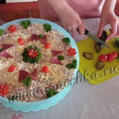 Бутербродный торт