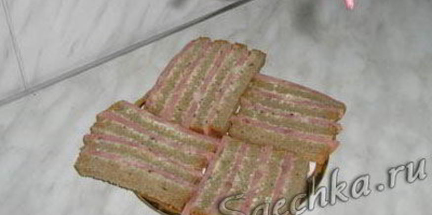 Рецепт бутербродов полосатых