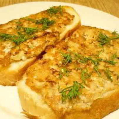 Бутерброды с горбушей консервированной