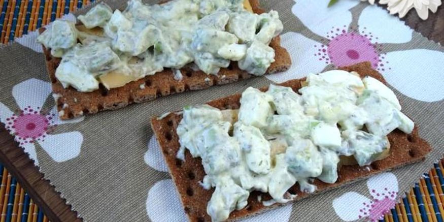 Рецепт бутербродов с хлебцами