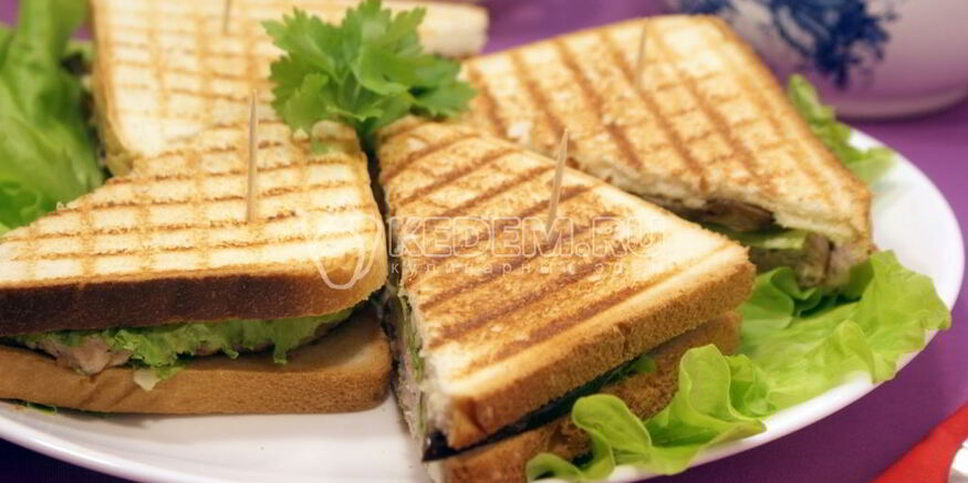 Рецепт бутербродов с котлетой