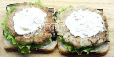 бутерброды с котлетой