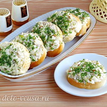 Бутерброды с минтаем