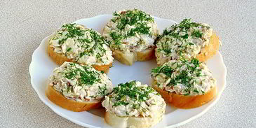 бутерброды с минтаем