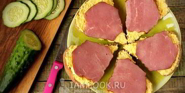 бутерброды с ветчиной