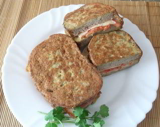 Быстрый бутерброд в кляре