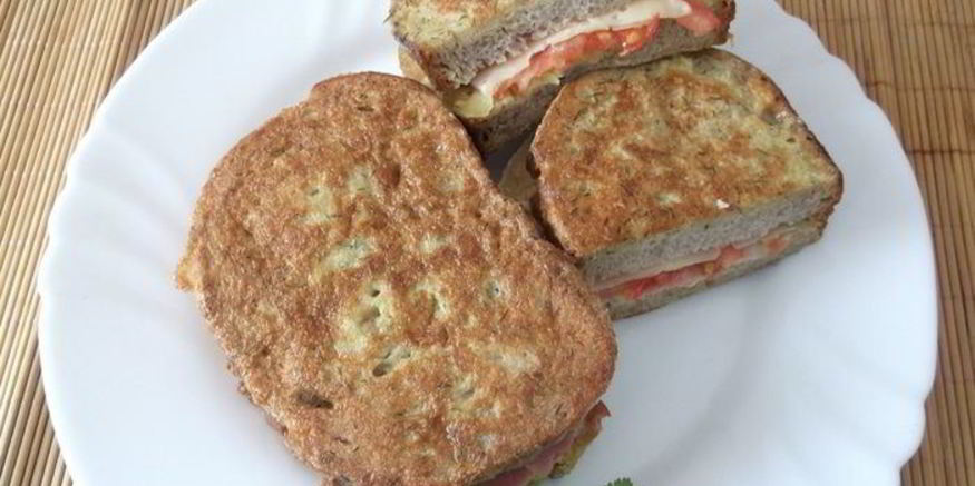 Рецепт быстрого бутерброда в кляре