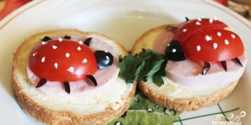Рецепт маленьких бутербродов для детей