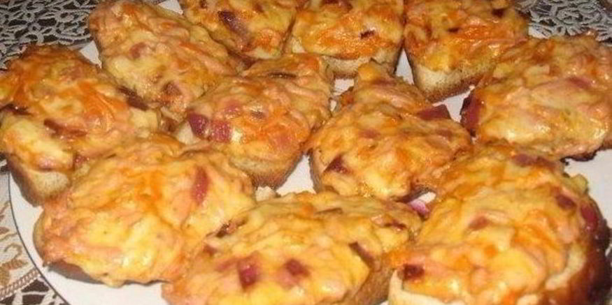 Рецепт простых горячих бутербродов в духовке