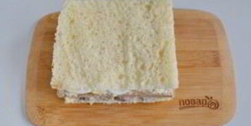 закусочный бутербродный торт с рыбой