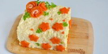 закусочный бутербродный торт с рыбой