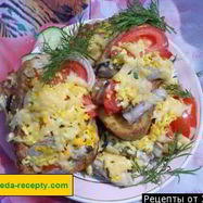 Рецепт Жареных бутербродов с помидорами майонезом сыром