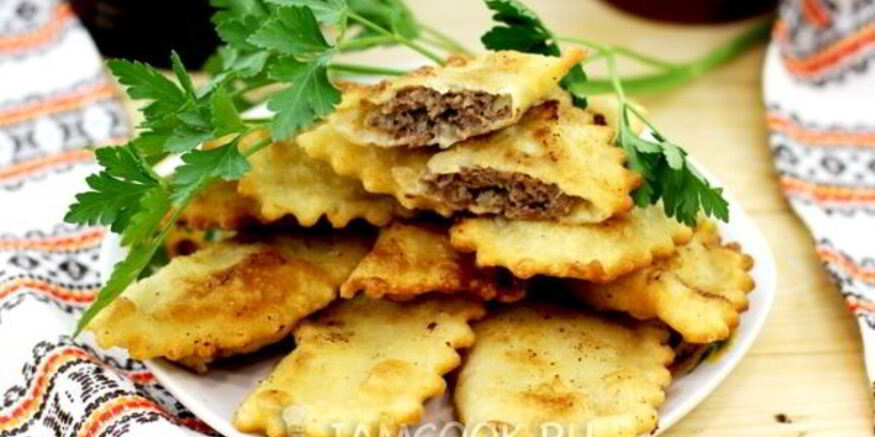 Рецепт чебуреков из заварного теста