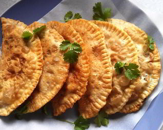 Чебуреки с мясом и зеленью