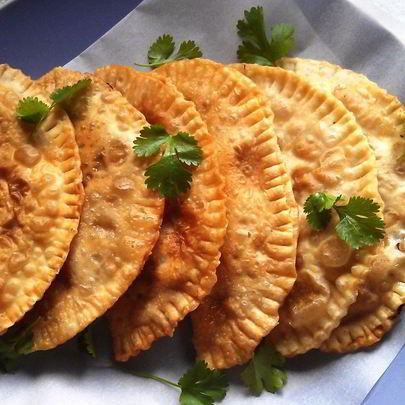 Чебуреки с мясом и зеленью