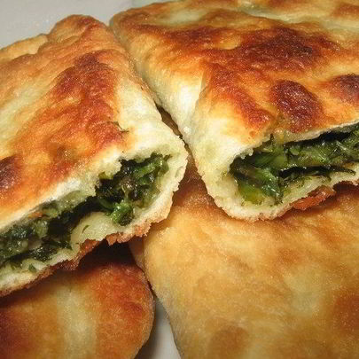 Чебуреки с зеленью