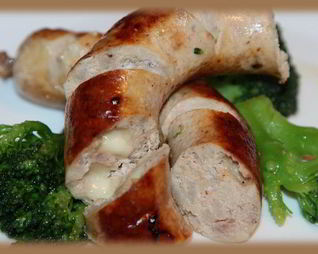 Домашняя колбаса из свинины и куриного филе