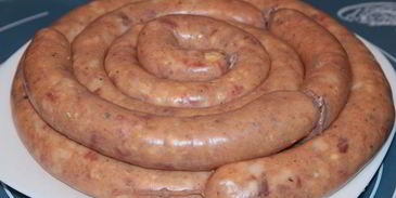 домашняя колбаса из свинины и куриного филе