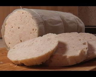 Домашняя вареная колбаса в кружке