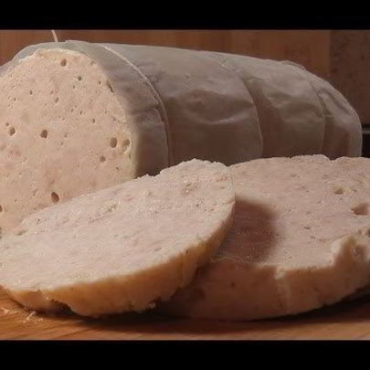 Домашняя вареная колбаса в кружке