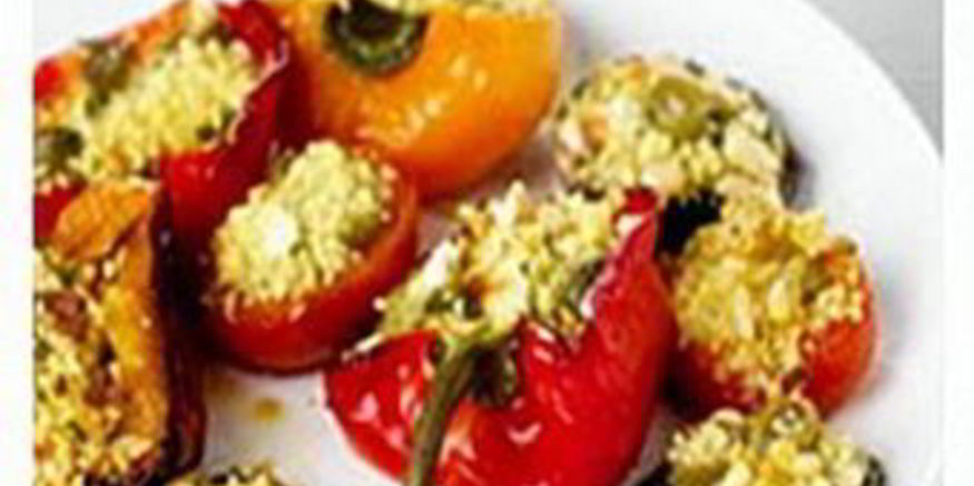 Рецепт фаршированных перцев, помидоров и грибы